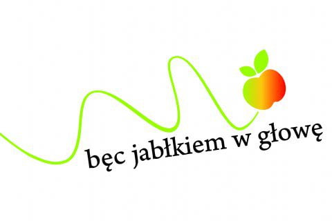 Logo bęc jabłkiem w głowę