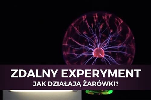 Miniaturka do filmu z cyklu ZDALNY EXPERYMENT pod tytułem Jak działają żarówki? Na zdjęciu kula plazmowa świecąca w ciemności