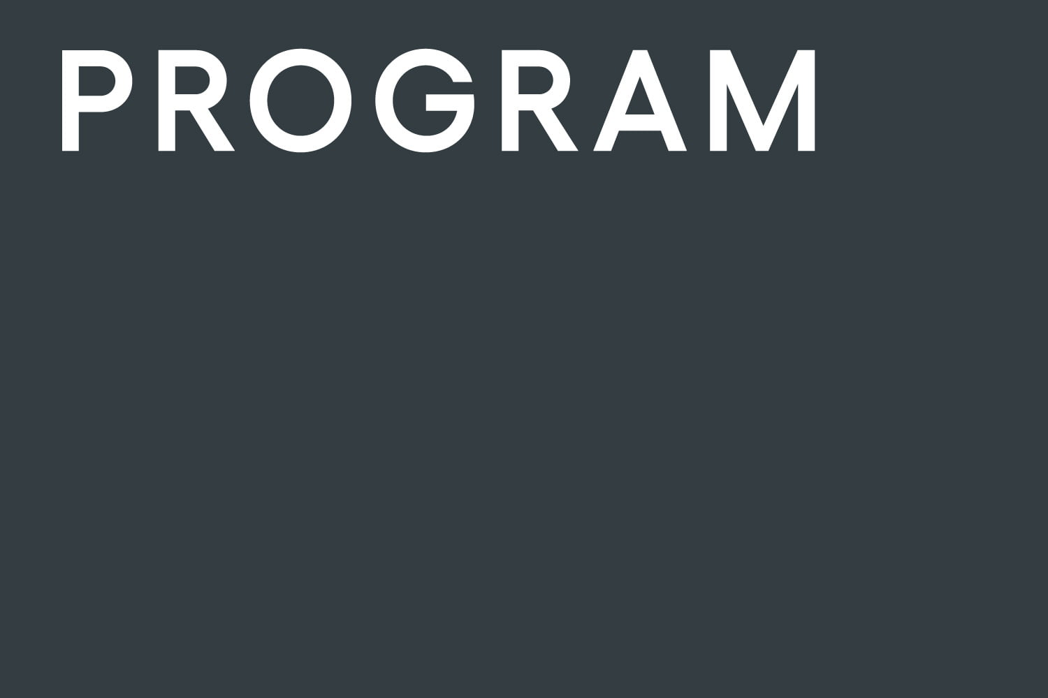 Plansza informacyjna - program.