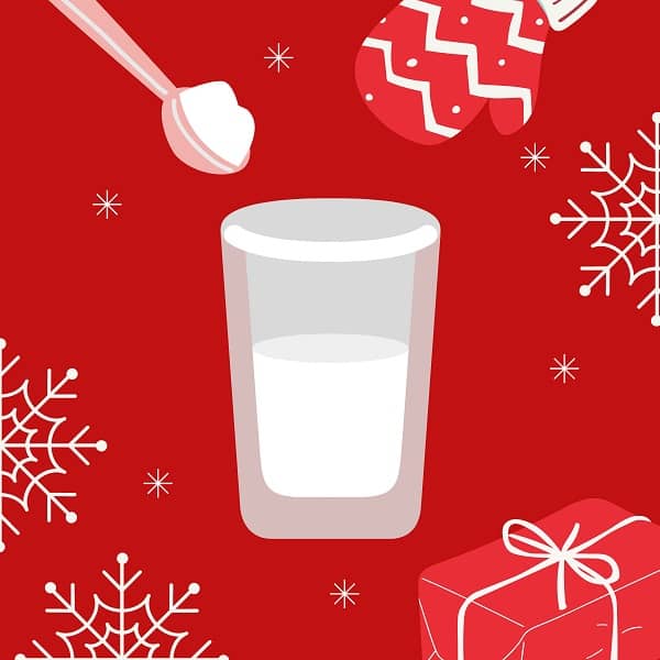 Obrazek przedstawiający szklankę i łyżeczkę na czerwonym tle.