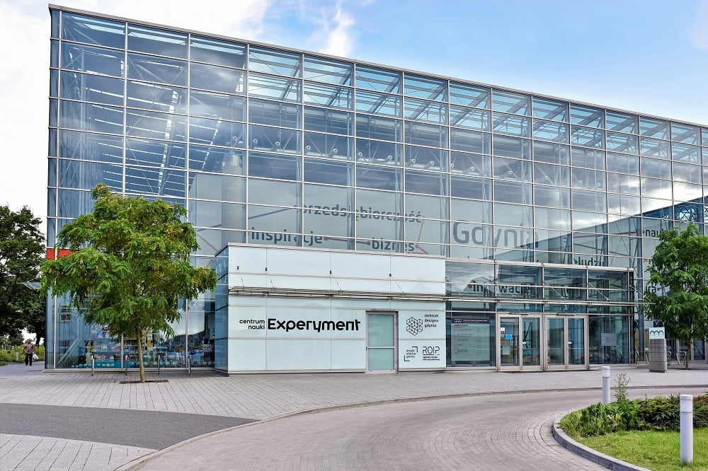 Na zdjęciu widać budynek Centrum Nauki Experyment