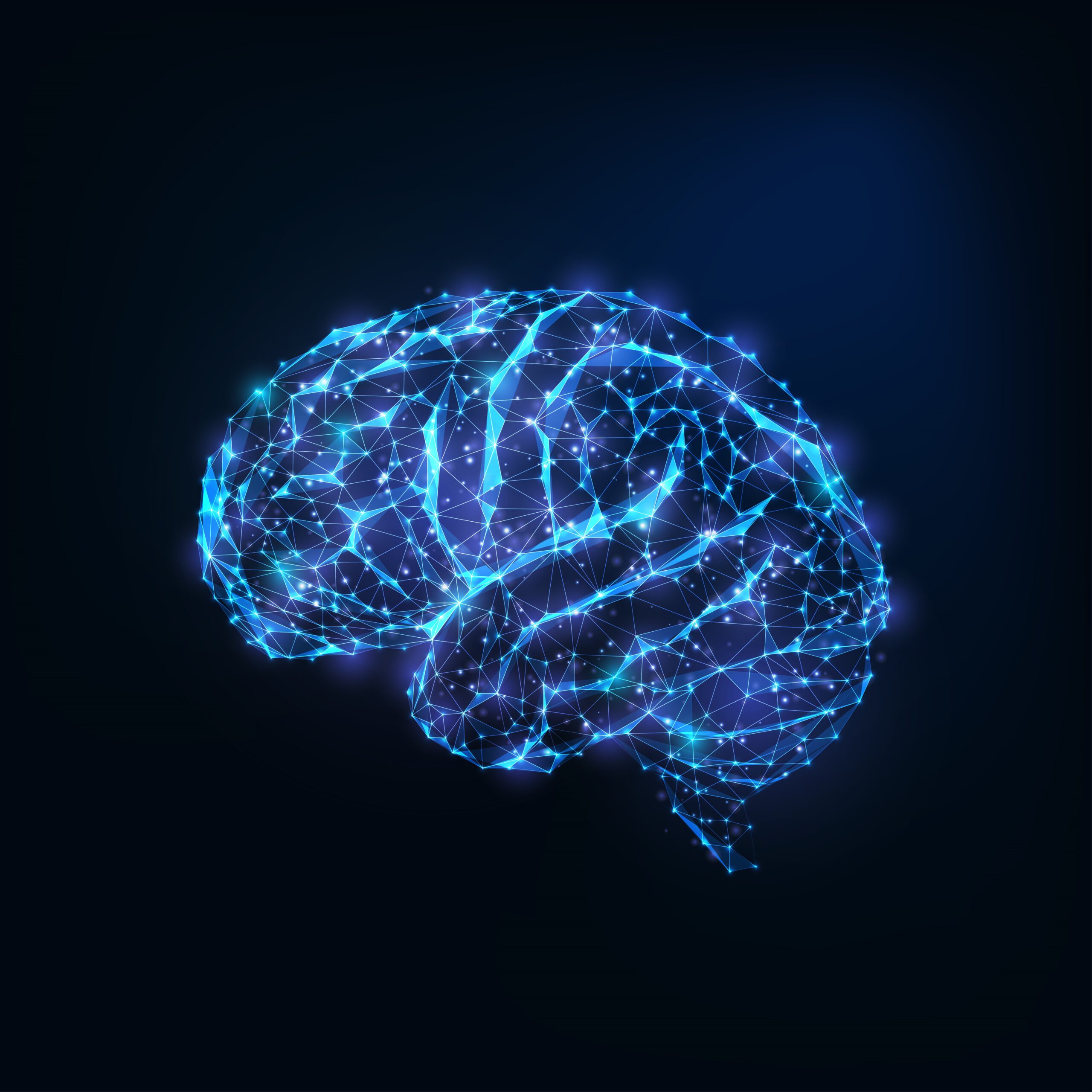Artystyczny wizerunek ludzkiego mózgu