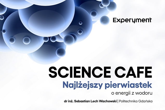 Grafika do Science Cafe w listopadzie 2021.