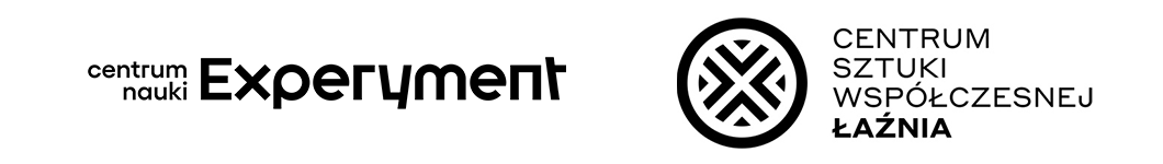 Logotypy Centrum Nauki Experyment i Centrum Sztuki Współczesnej Łaźnia