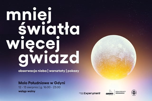 Grafika wydarzenia Mniej światła, więcej gwiazd