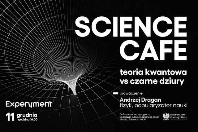 Grafika Science Cafe z Andrzejem Draganem