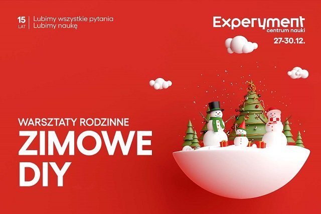 Grafika warsztatów rodzinnych Zimowe DIY