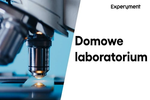Grafika przedstawiająca odcinek z serii ZDALNY EXPERYMENT pt. "Domowe laboratorium"