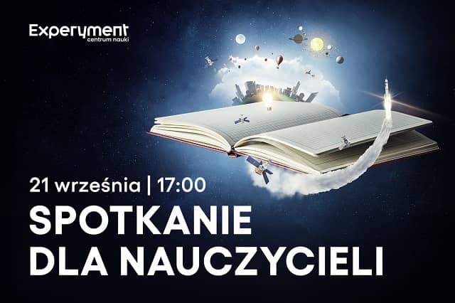 Grafika promująca spotkanie dla nauczycieli z dnia 21 września godziny 17:00.