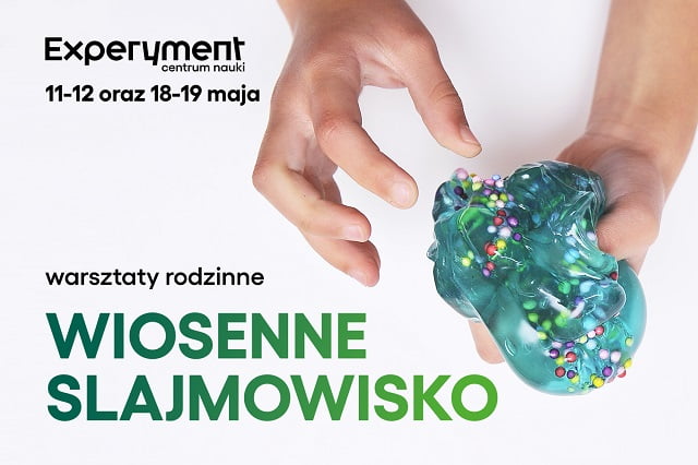 Grafika warsztatów pt. Wiosenne slajmowisko.