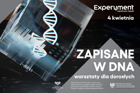 Plakat Warsztaty dla dorosłych Zapisane w DNA