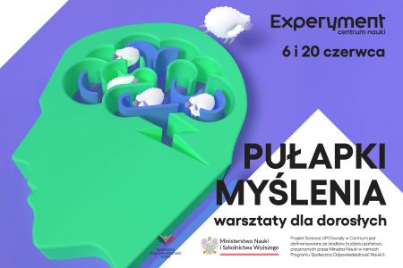 Plakat warsztaty dla dorosłych Pułapki myślenia