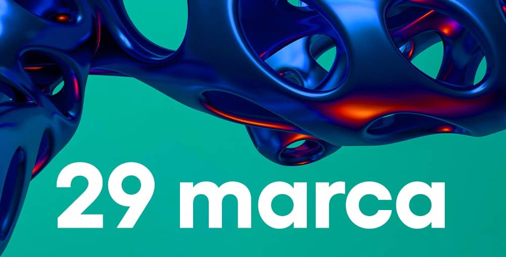 Grafika zapraszająca na Science Cafe 2.0 z dnia 29 marca 2026 z dr. Damianem Bisewskim.