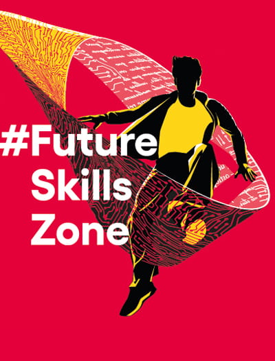 grafika prezentująca postać w pętli mobiusa