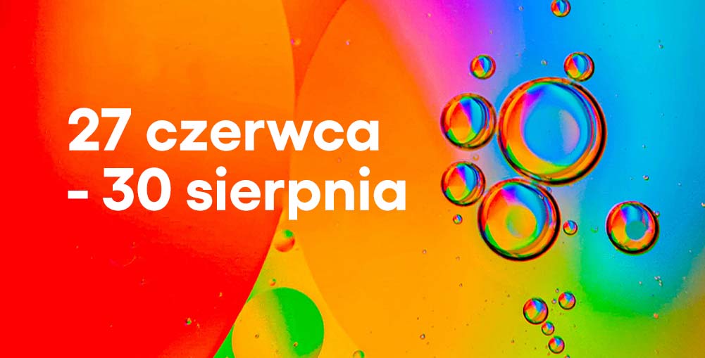 pęcherzyki powietrza w kolorowym płynie