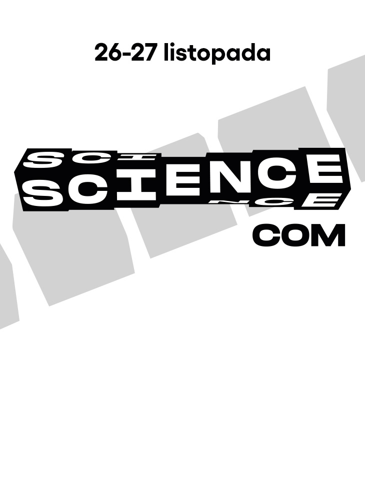 Grafik promująca ScienceCom 2026.