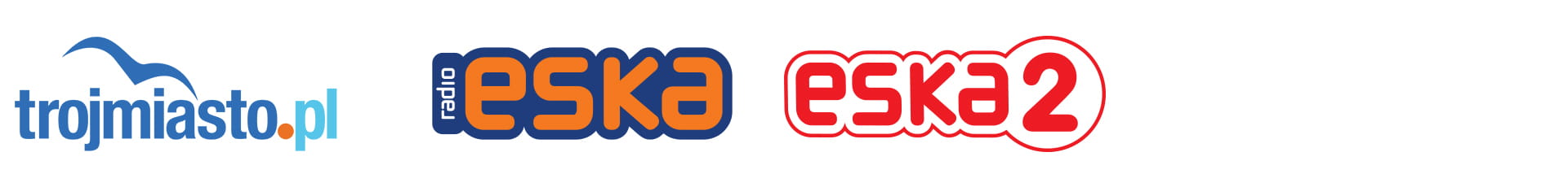 logotypy trojmiasto.pl, radio eska, eska 2