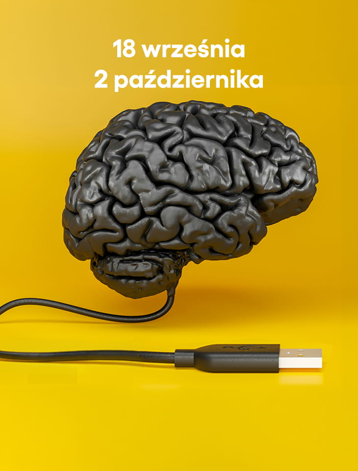 zdjęcie czarnego mózgu z odłączoną wtyczką USB